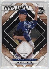 2020 Panini Elite Extra Edition Prospect Materials Black Brady Singer #PM-BS ni4