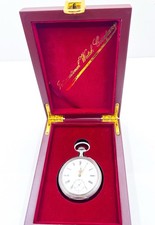 IWC 51.5mm Silver 800 Large Pocket Watch Mechanical Hand Wind Working