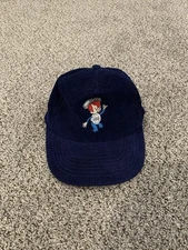 Vintage Speedy Alka-Seltzer Corduroy Baseball Cap Hat Strap Back RARE