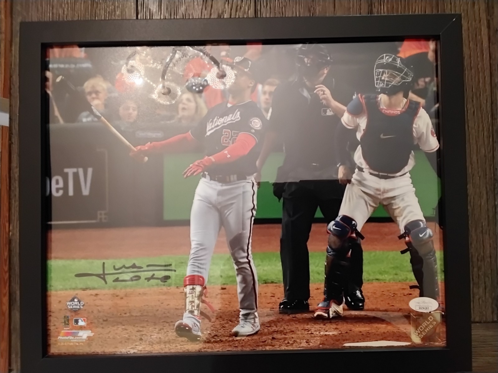 2019 World Series Autographed Signed Juan Soto Autographed Signed JSA COA 11x14 Silver Ink Autograph 
