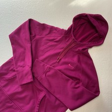 Nike Therma Fit Activewear Hoodie Size Large Long Sleeve Hooded Fuschia Pink