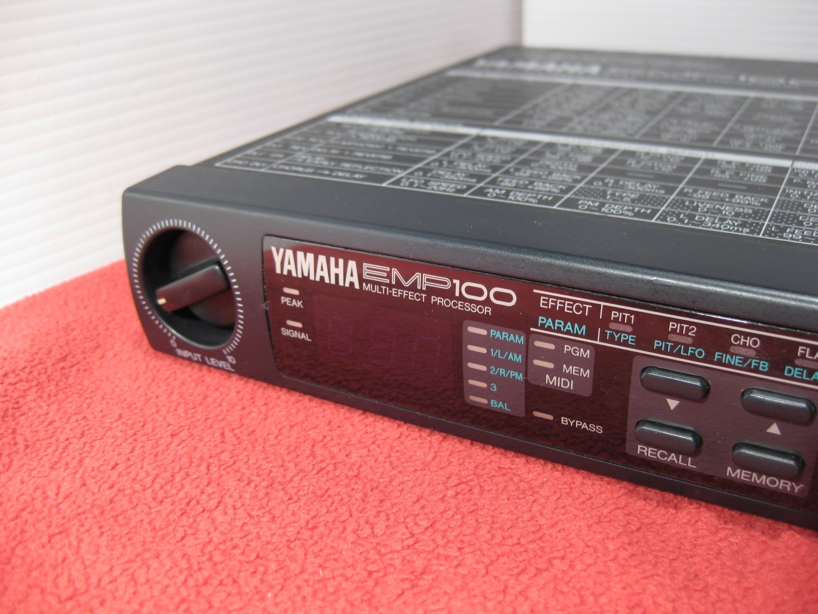 Yamaha Guitar Studio Multi Effects Processor EMP100 Tested MIJ w/ power supply