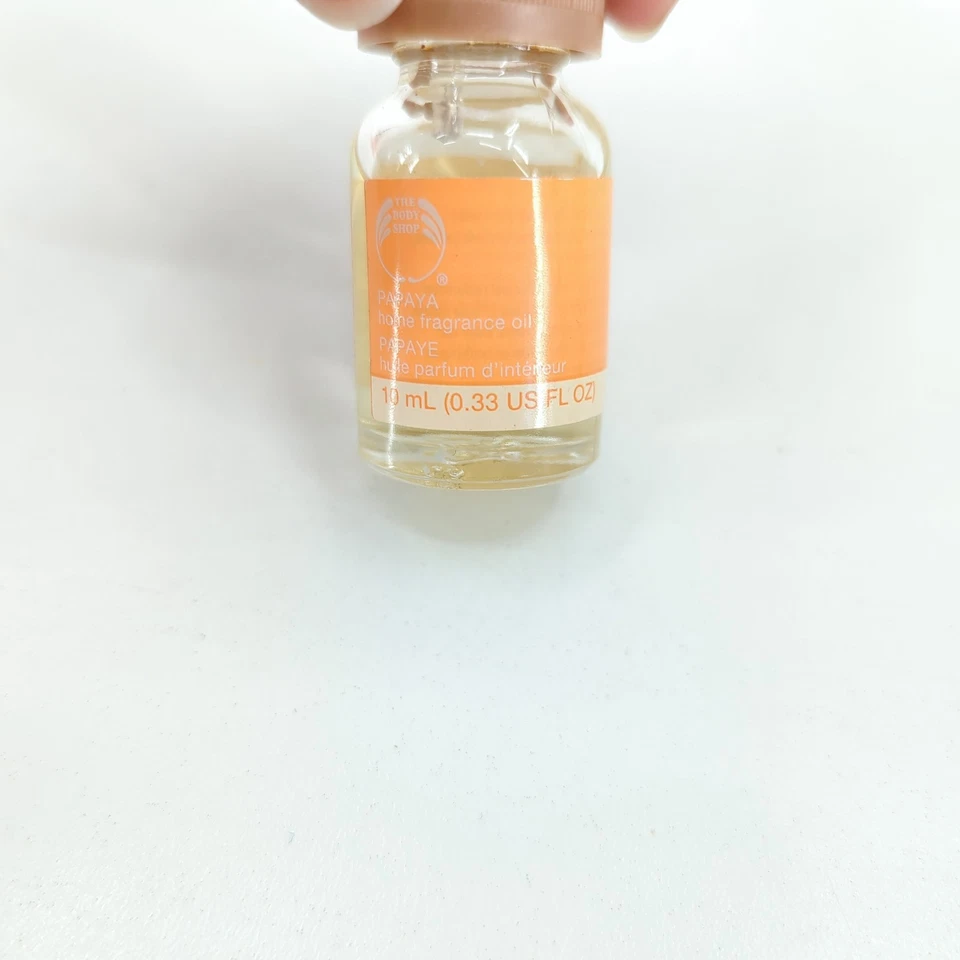 Aceite de fragancia para el hogar de papaya The Body Shop 10 ml 0,33 fl oz 90 % COMPLETO descontinuado Foto 3 de 4