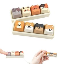 Cute Cat Dog Keyboard Fidget ,Crisp Sound,Fidget Clicker Keychain,Creative Ke...