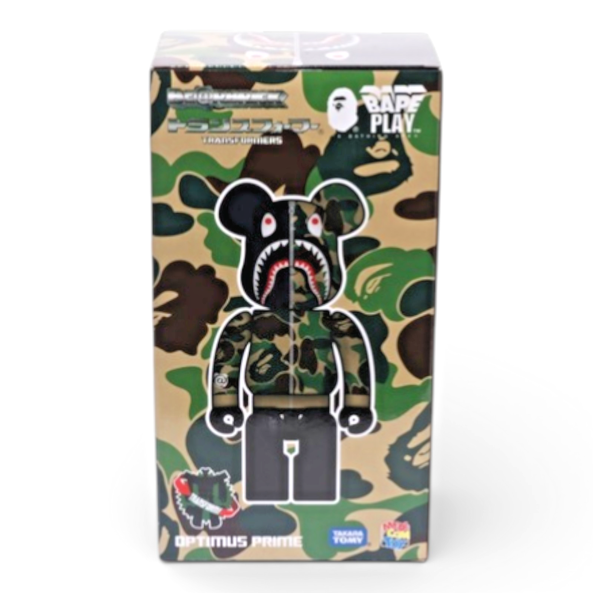 BE@RBRICK OPTIMUS PRIME CAMO SHARK 400％ BE@RBRICK Transformers Optimus Prime BAPE CAMO SHARK 400% MEDICOM