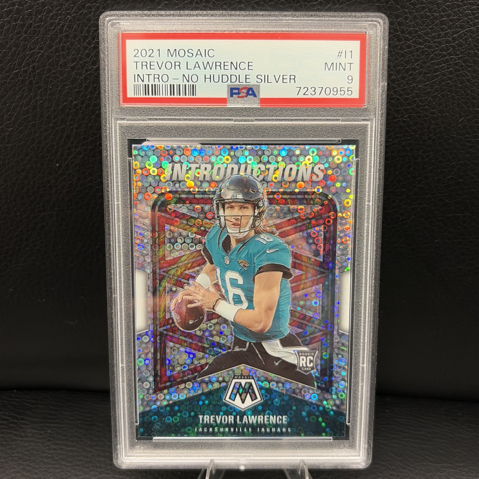 2021 Panini Mosaic - Introductions Trevor Lawrence #I-1 No Huddle Silver  PSA 9