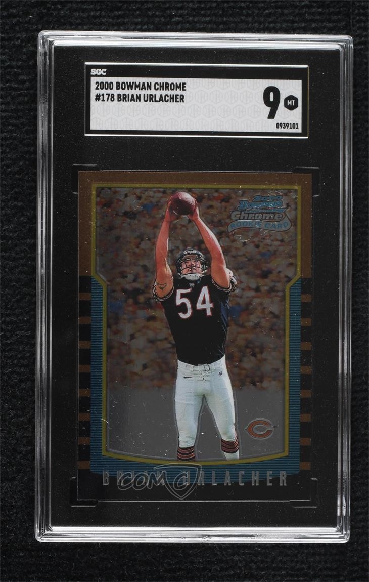 2000 Bowman Chrome Brian Urlacher #178 SGC 9 MINT HOF 9d9