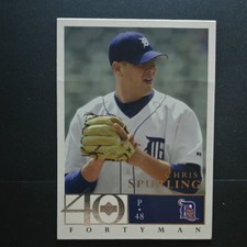 Upper Deck 2003 40 Man Chris Spurling #275 Detroit Tigers MLB Baseball Card
