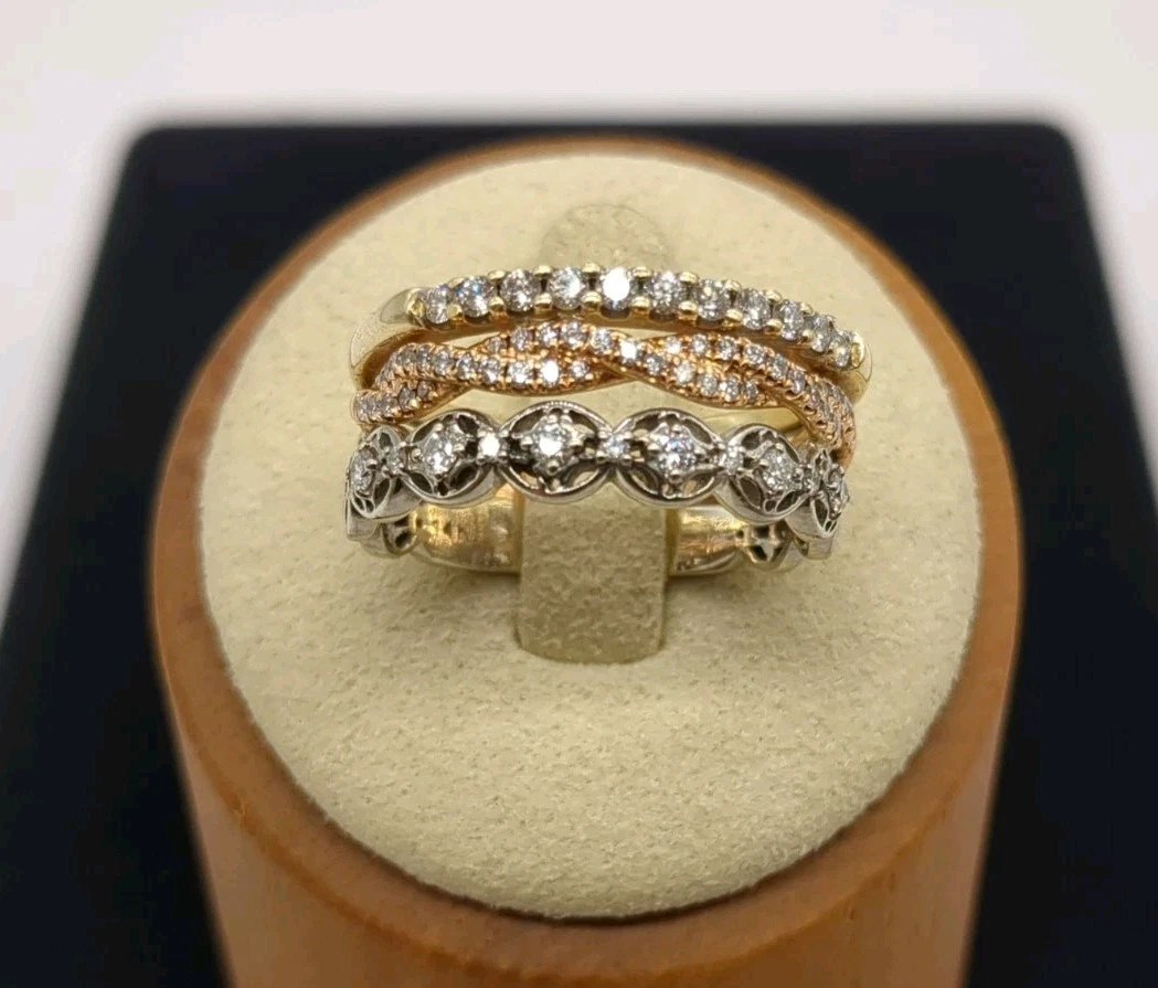 Diamond Yellow Gold 18k Rings 9 Ring Fine Rings for sale | eBay