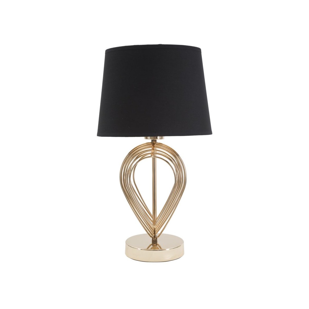 Lampe à Poser en Métal Maxt 44cm Or et Noir pour Bureau