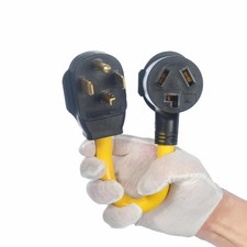 4 Prong to 3 Prong Dryer Adapter NEMA 14-30P to 10-30R Power Converter 1ft