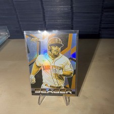 2021 Topps Fire #180 Kyle Seager Gold Minted