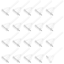 80-Pack Boutonnieres Safety Pins, Plastic Triangle Corsage Pin Buttonhole White