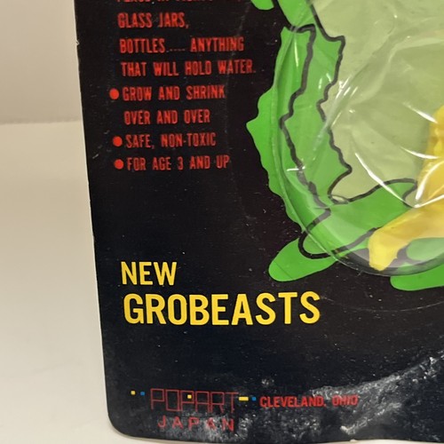 Grobeasts Grows in Water Toys vintage anni 60 MCM Made Japan NUOVO IN CONFEZIONE RARO - Foto 3 di 6