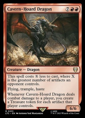 1 x Cavern-Hoard Dragon - Commander: The Lord of the Rings: Tales of Middle-Eart