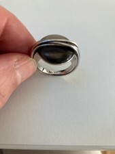Emporio Armani Damen Ring Sterling Silber 925 mit Smokey Topaz