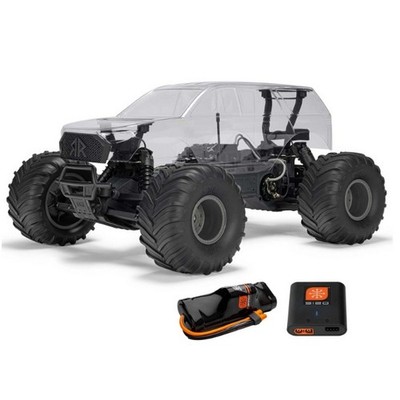 Arrma 3230SKT2 1/10 GORGON 2WD RTA Kit Brushed Monster Truck, Clear