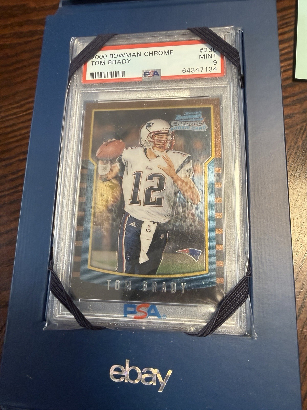 2000 BOWMAN CHROME #236 TOM BRADY ROOKIE RC PSA 9