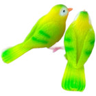 Lovebirds Resin Garden Ornament with Leaf Umbrella for Patio and Balcony Decor