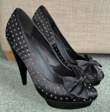 Kg by Kurt Geiger Black Platform High Heel Shoes Size 8 Uk / 41 Eur