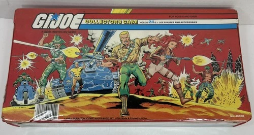 GI Joe Collectors Carry Case ARAH 1984 Tara Toys Complete With 2 Trays