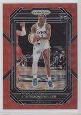 2023 Panini Prizm WNBA Ruby Wave Prizm Diamond Miller #134 Rookie RC 5l1