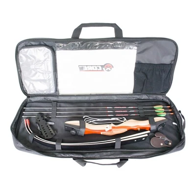 FRANKS-CASTLE Recurvebogen Set Ragim Wildcat Black 64" 18-36 lbs Tasche Carbonpfeile Zubehör