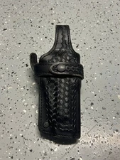 Safariland 070-G94 Faux Leather Basketweave Duty Holster Beretta 92 - Right Hand