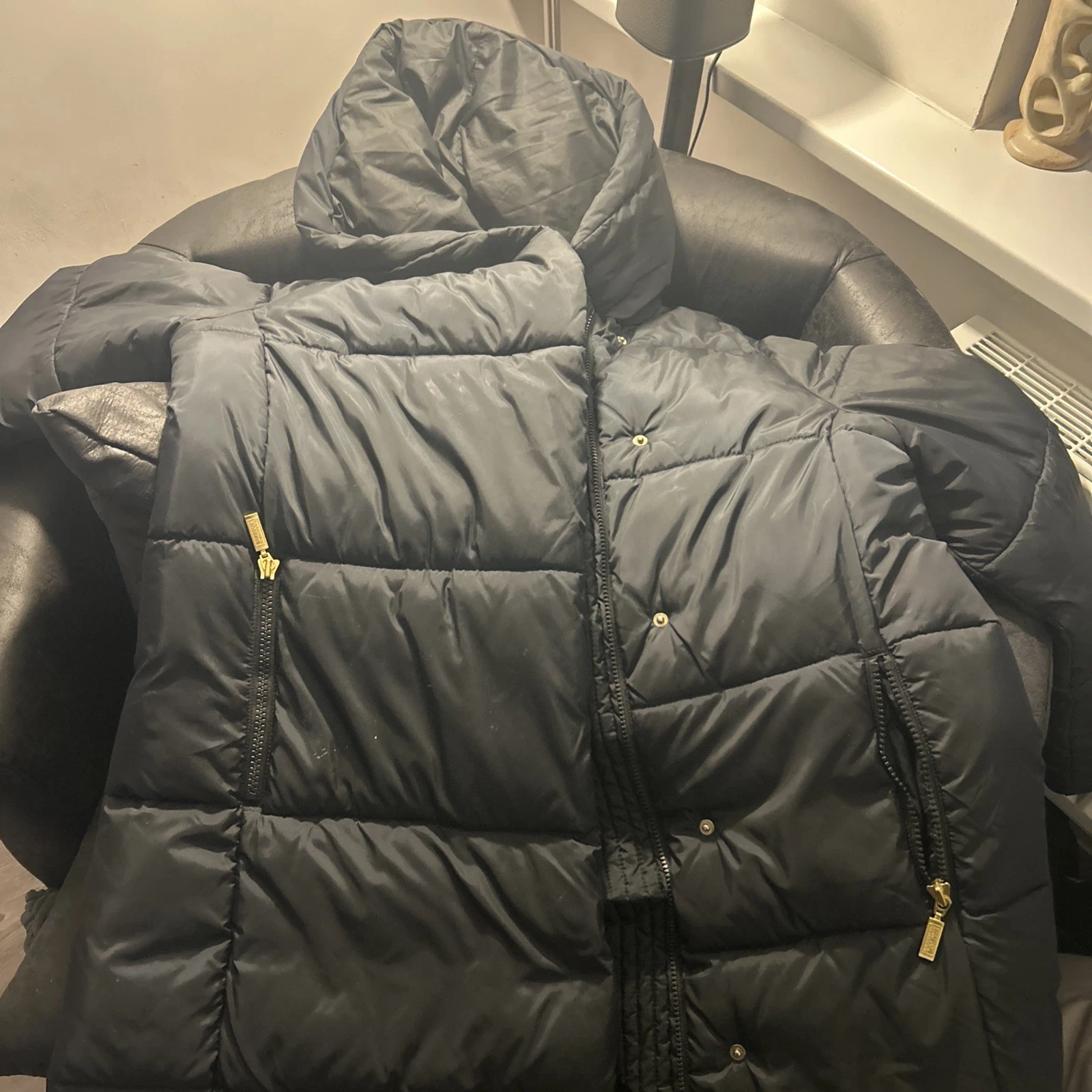 Barbour International Aldea Black Quilted Coat 18