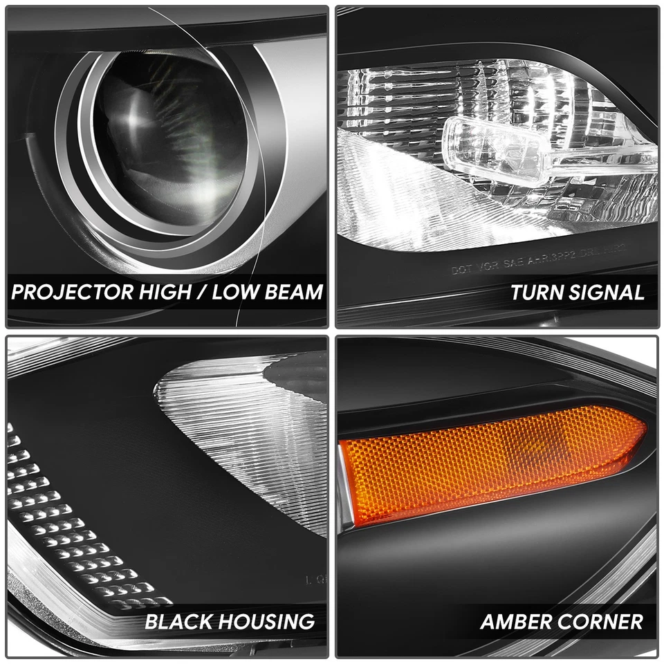 Faro de esquina ámbar carcasa negra conductor izquierdo Dodge Dart 2013-2016 Foto 3 de 4