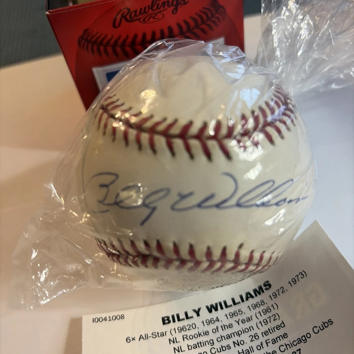 Billy Williams Original Autographed Baseball MLB Balls for sale | eBay
