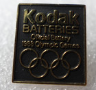 Kodak Batteries 1988 Olympics Sponsor Pin Official Games Memorabilia Pinback