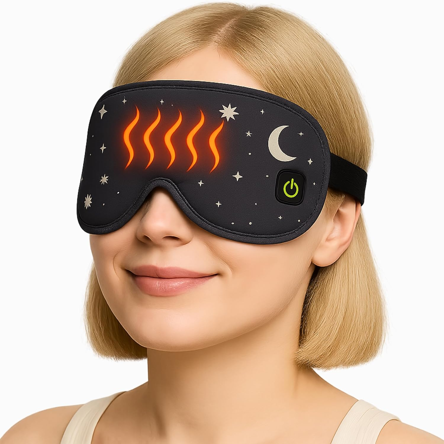 Heated Eye Mask for Dry Eyes, Migraine Relief, Stye & Puffiness Warm Compress-image