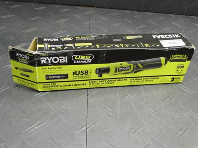 #ad Ryobi 3 8in. USB Lithium Ratchet FVRC51K Power Tool Only FVRC51K $29.99