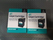 Lot Of 2 Wexford 61 Black Ink Cartridge HP 61 Black Replacement Z21