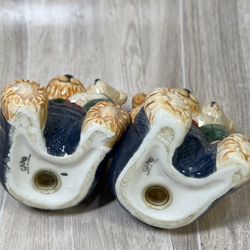 GKAO Shaker sale e pepe vintage papà orso e cucciolo con tappi Cottagecore rustico - Foto 7 di 14
