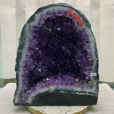 33LB Natural Amethyst Geode Quartz Crystal Cluster Cathedral Energy healing