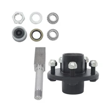 LABLT 5 on 4.5" Bolt Trailer Hub Bearings Kits & 1" Square BT8 Spindle 2000 lbs