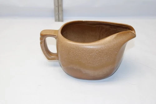 Gravy Boat #5S Plainsman Brown by Frankoma 8" x 4 1/2" x 4"