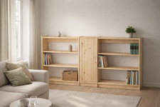 Regal Regalsystem Bücherregal Holz Kiefer massiv natur flexibel & erweiterbar