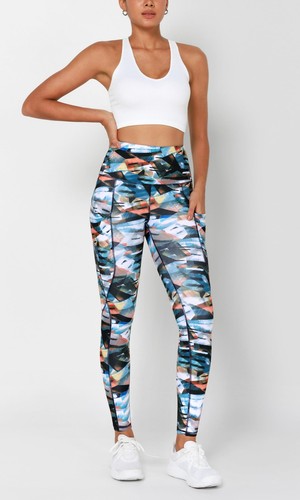 Women's High Waisted Full Length Yoga Leggings with Pockets, 28" Inseam Tummy... - Picture 5 of 6