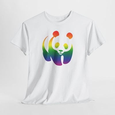 Rainbow Panda Tee, Cute Animal Shirt, Funny Graphic T-Shirt, Gift for Animal,