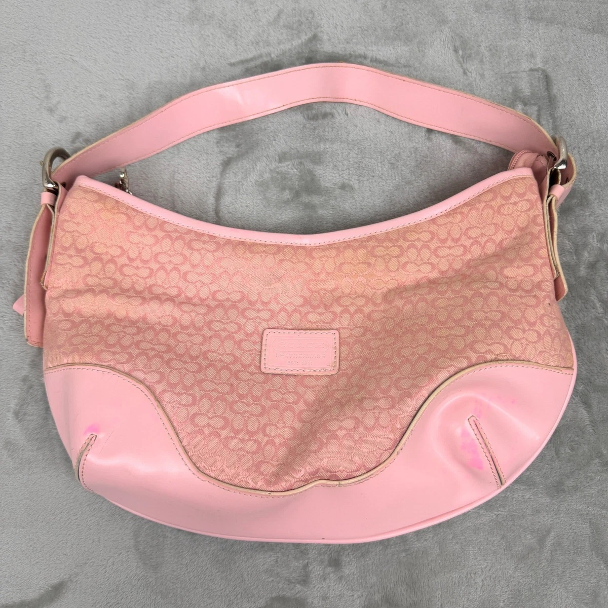 バッグ COACH Pink signature Soft Clip Hobo Bag Coach Hobo Bags Pink Bags & Handbags for Women for sale | eBay
