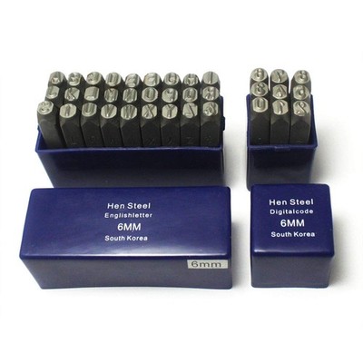 Oudtinx Number and Letter Stamp Set 36 Piece Punch Set/A-Z  0-9 Industrial Gr...