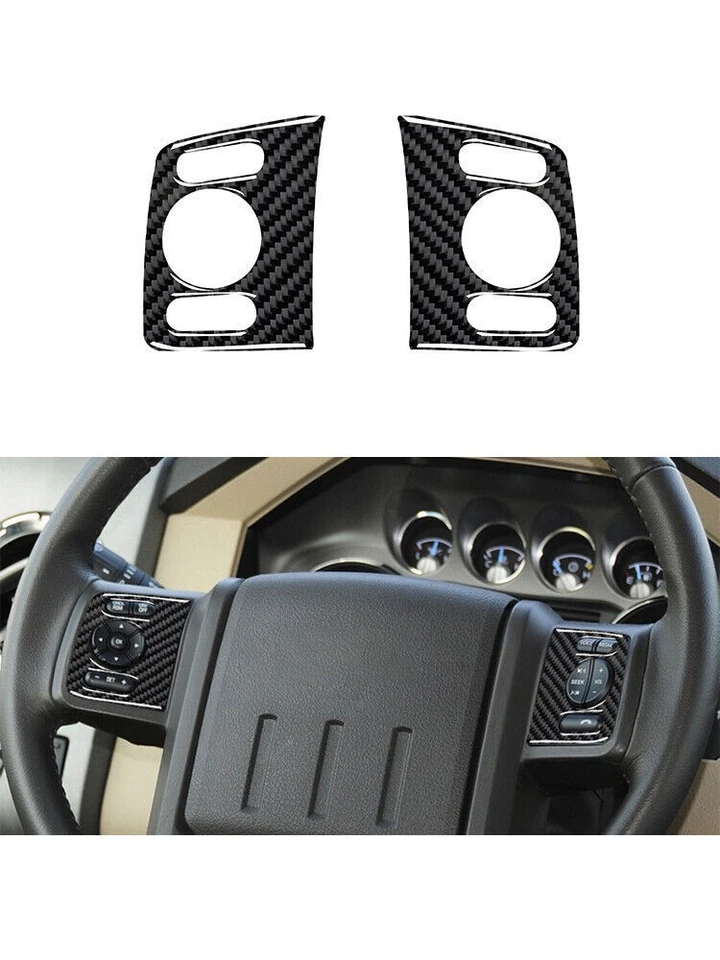 Carbon Fiber Interior Full Set Cover Trim For Ford F-250/350/450/550/650/750 Foto 3 de 4