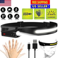 Cob Led Headlamp Usb Rechargeable Headlight Torch Work Light Bar Head Band Lamp Cob Led Headlamp Usb Rechargeable Headlight Torch Work Light Bar Head Band Lamp