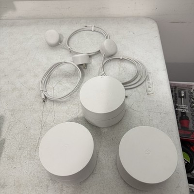 Google Wifi Mesh System 3-Pack White AC1200 Dual-Band Router GJ2CQ