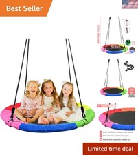 Columpio de árbol, platillo columpio volador 40 pulgadas para niños, 900D Oxford impermeable, 900 lb...