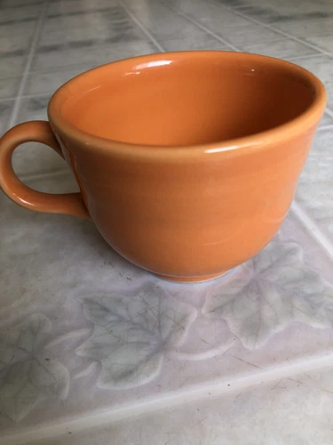FIESTA Tangerine Orange Retired COFFEE Mini CUP HOMER LAUGHLIN FIESTAWARE
