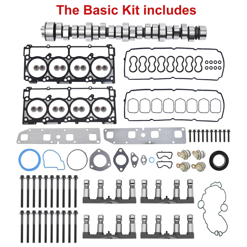 Complete MDS Lifters Camshaft Kit for 2005-2008 Chrysler Dodge Ram 1500 5.7 Hemi Foto 3 de 4